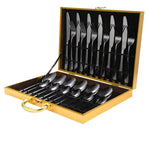 High-end tableware 24 piece set Cool Matching flatware - EX-STOCK CANADA