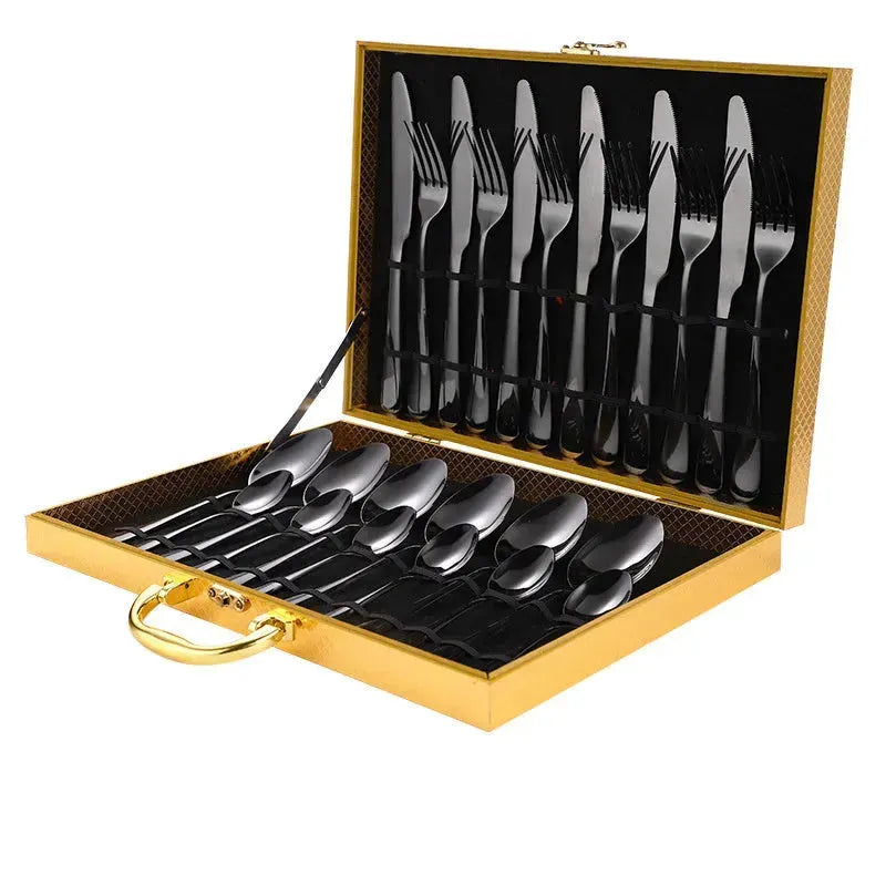 High-end tableware 24 piece set Cool Matching flatware - EX-STOCK CANADA