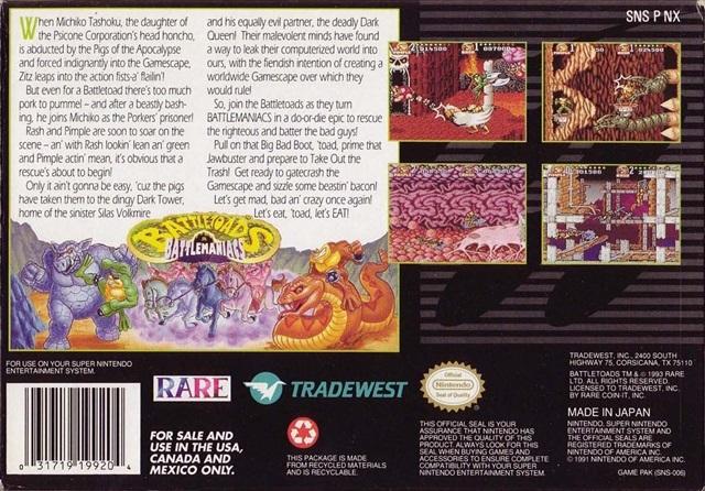 Battletoads in Battlemaniacs 