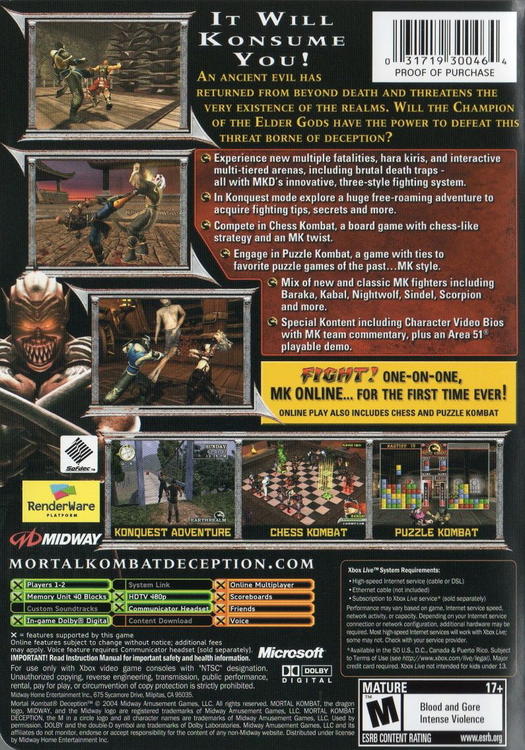Mortal Kombat: Deception 