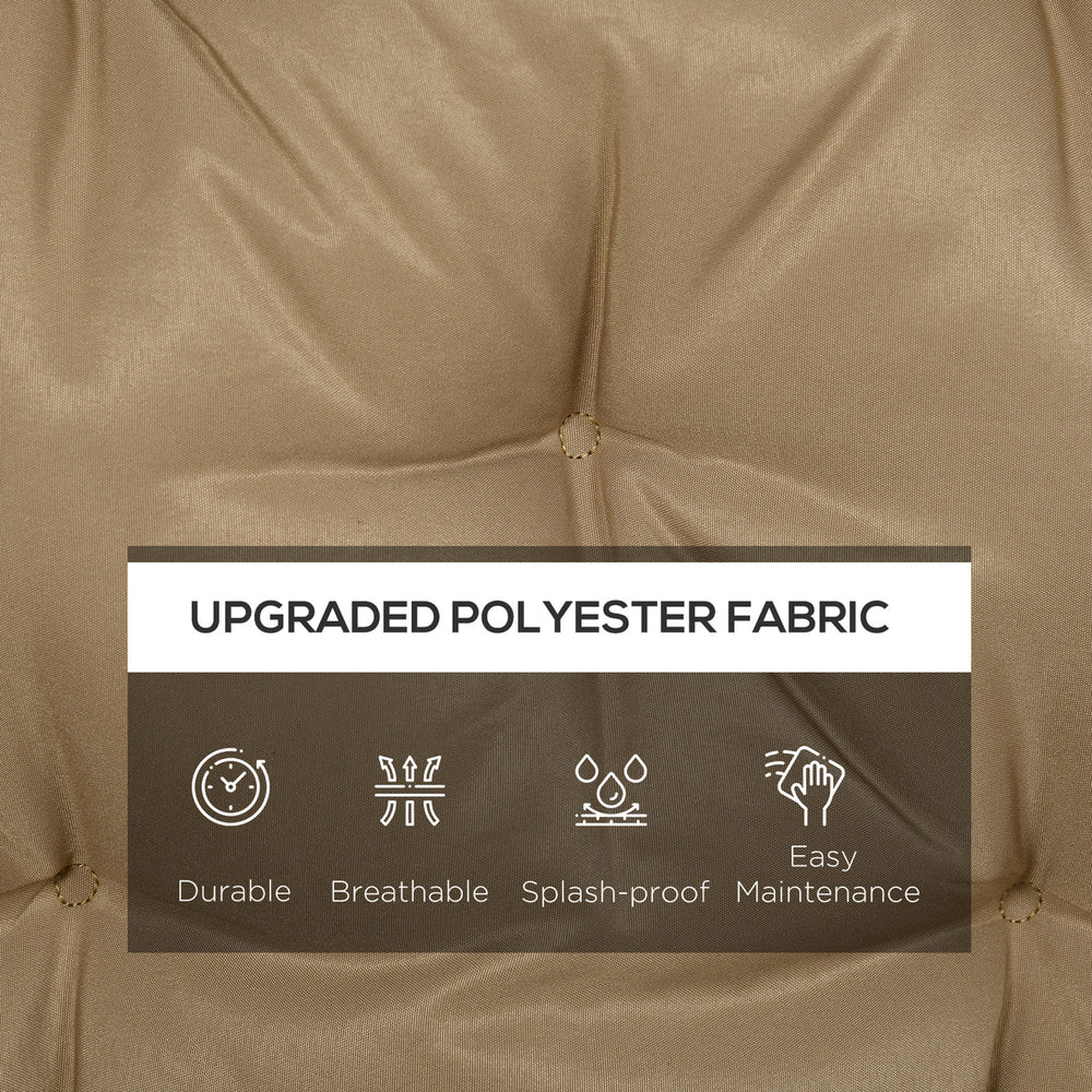 59" x 38" gewebtes Bankkissen für Gartenmöbel, Ersatz für 3-Sitzer-Schaukelstuhl, Terrassen-Sofa/Couch, KhakiEX-STOCK Canada 