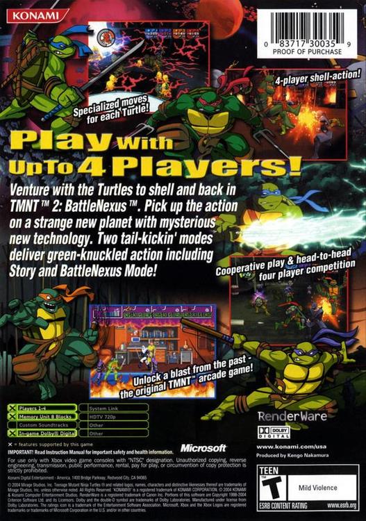 Teenage Mutant Ninja Turtles 2: Battlenexus 