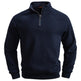 European And American Half Zipper Sweater Stand-up Collar All-match Fleece Men's Sweater Top EX-STOCK Canada 