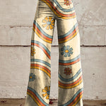 Plus-size Womens Casual Pants Lightweight Denim-look 