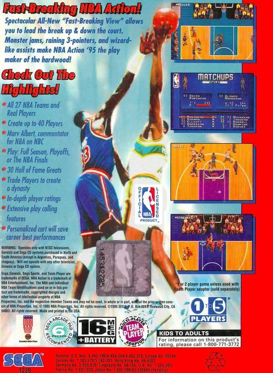 NBA Action '95 starring David Robinson 