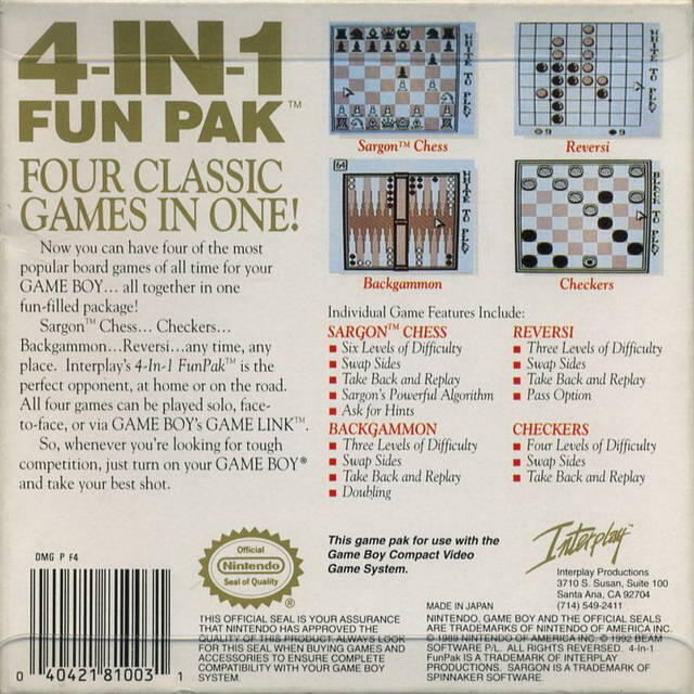 4-in-1 Fun Pak 