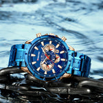 Tactical Motorcycle Waterproof Luminous Watch Timing Multi-Pointer EX-STOCK Canada 