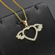 Women Fashion Angel love pendant Necklace Gold Silver - EX-STOCK CANADA