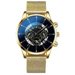 Alloy mesh calendar watch