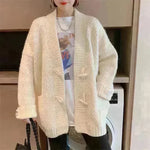 Autumn Winter Button Down Woolen Cashmere sweater Cardigan for women - EX-STOCK CANADA