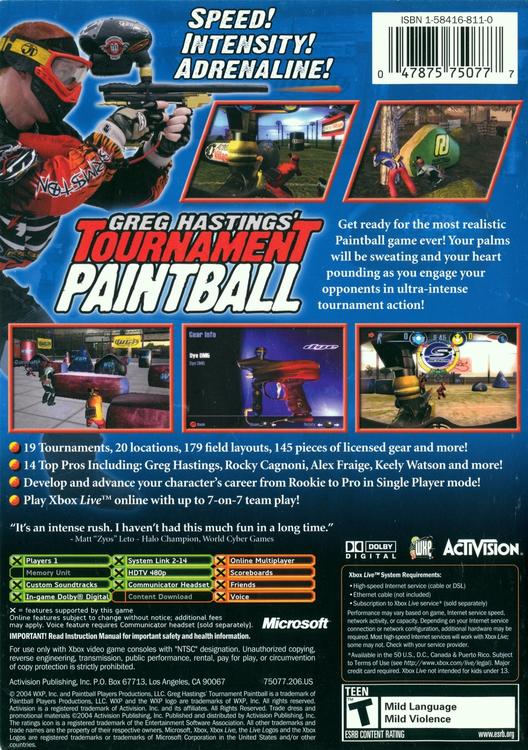 Greg Hastings' Tournament Paintball 