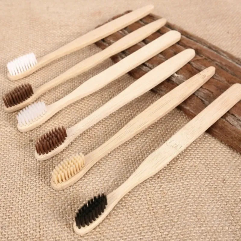 10pcs  Bamboo toothbrushes - EX-STOCK CANADA