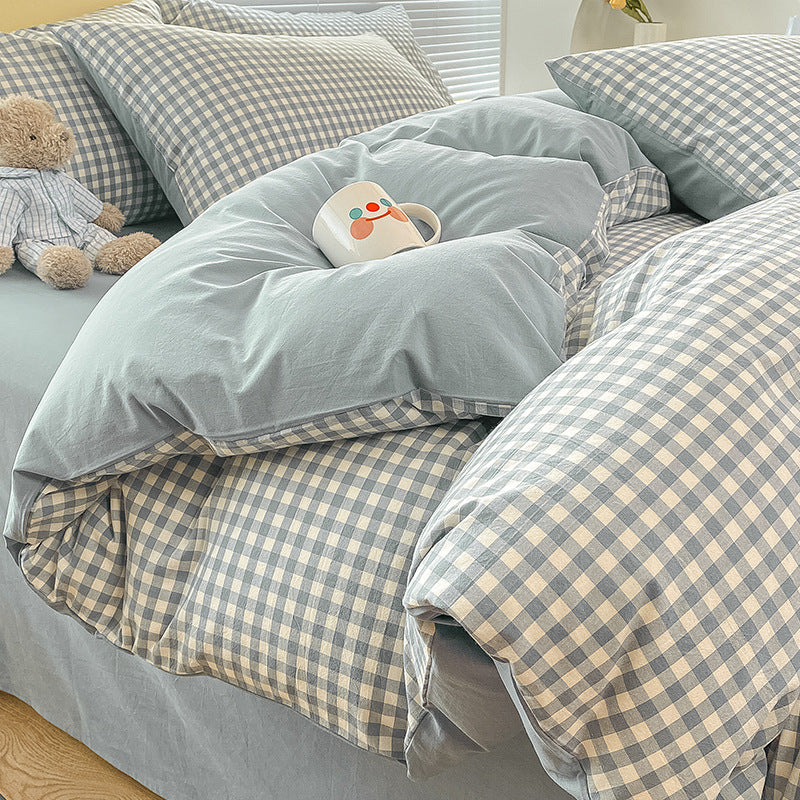 Pure Cotton Class A Four-piece Quilt Cover Household Pure Cotton Bed Sheet Duvet Cover EX-STOCK Canada 