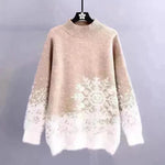Ugly Christmas Knitted Women's Snowflake Sweater Top - EX-STOCK CANADA