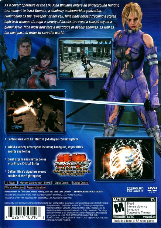 Nina Williams de Tekken en: Muerte por Grados 