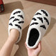 Halloween Skull Rose Slippers Winter Warm Indoor Floor Bedroom Home Slipper For Women EX-STOCK