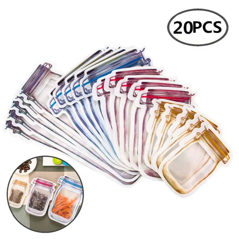Reusable Snack Bag Biscuit seal Bag - EX-STOCK CANADA