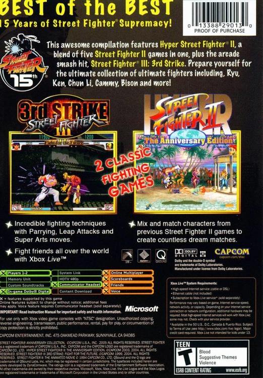 Street Fighter Anniversary Collection 