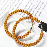 Handmade wooden beaded earrings and earrings - EX-STOCK CANADA