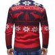Christmas fawn deer Knit Cashmere sweater for men - EX-STOCK CANADA