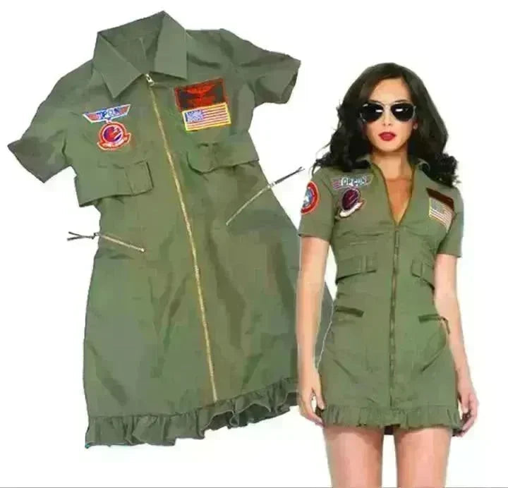 Female spy costume game uniform EX-STOCK
