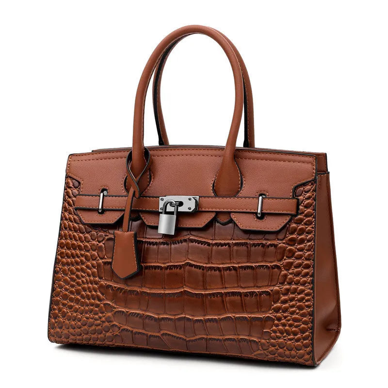Trendy crocodile pattern Cooperate Work Handbag for Ladies - EX-STOCK CANADA