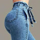 High Waist Fringed jeans Bootcut Pant Women - EX-STOCK CANADA