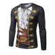 Unisex Pirate Suit Long-Sleeve Compression Rash Guard 
