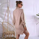 Autumn Winter Knitted Mini Sweater dress - EX-STOCK CANADA
