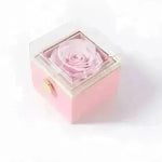 Caja de anillo acrílico Confesión del día de San Valentín
