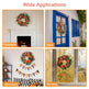 1Pc 17.71IN Autumn Wreath With Pumpkin Mixed Leaves Berries Flowers Fall Decoration For Indoor Outdoor Window Wall Front Door In Halloween Thanks Giving Day - EX-STOCK Canada