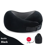 Soft Memory Foam Travel Neck Pillow U Shape Adjustable Support Comfortably Sleeping On Plane Car Office Noon Break - EX-STOCK Canada