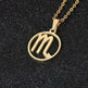 12 Constellation Necklace Accessories Stainless Steel Necklace - EX-STOCK CANADA