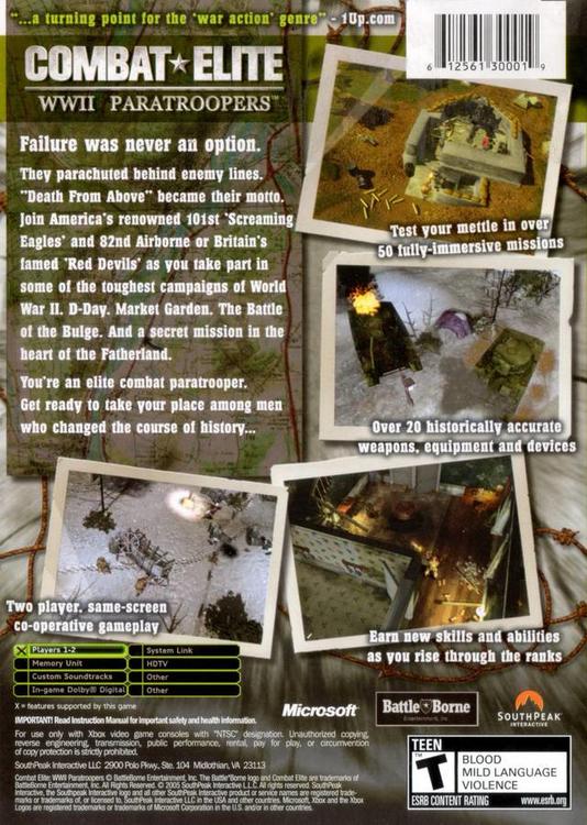Combat Elite: WWII Paratroopers 