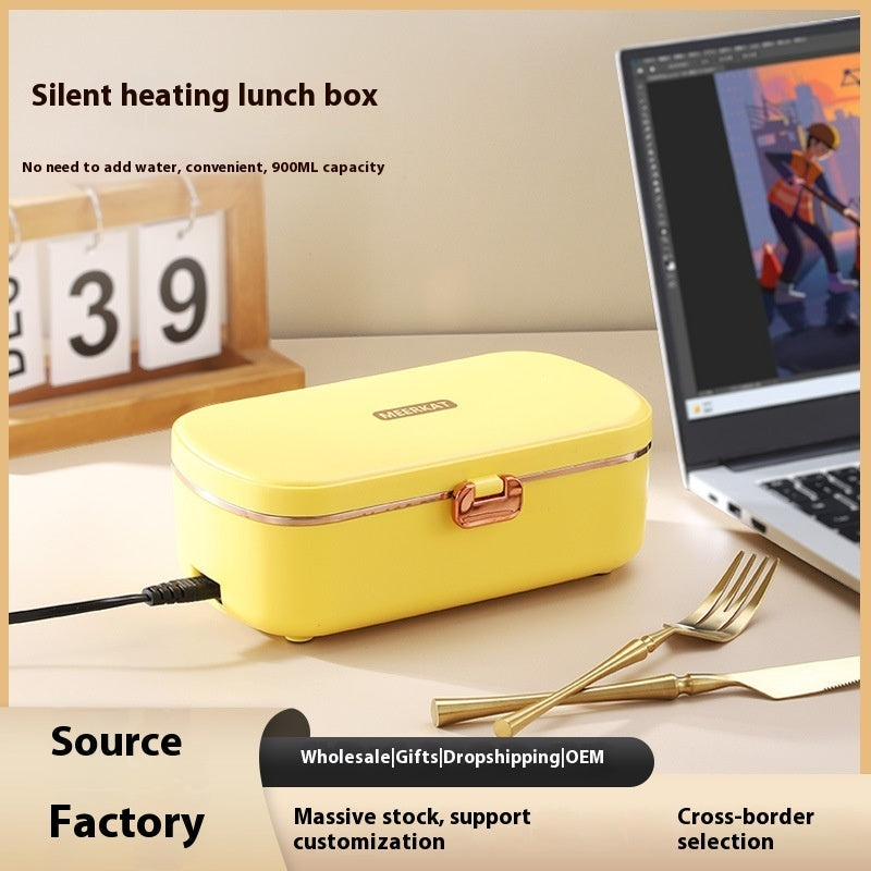 Mini Heating Insulated Lunch Box Plug-in Electric Office Worker Student Bento Stainless Steel Liner Gift EX-STOCK