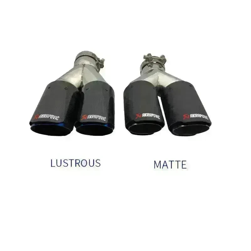 Y Model Compatible For Remus Exhaust  Pipe Tip Muffler Tips Carbon Fiber Stainless Steel Dual Outlet Tails Throat Rear Nozzle - EX-STOCK CANADA