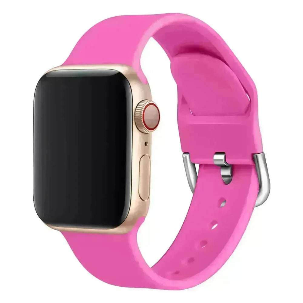 Watch strap solid color silicone watch buckle strap - EX-STOCK CANADA