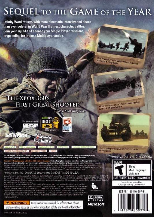 Call of Duty 2 - Platinum Hits 