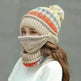 Fall Winter knitted Woolen Balaclava Beanie hat for women - EX-STOCK CANADA