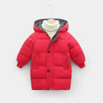 Children Winter Puffer Hoodie Windproof Jacket kids