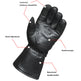 Gants de moto en cuir pour hommes Open Road avec housse de pluieEX-STOCK Canada 