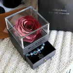 Eternal Flower Rose Jewelry Box for Birthday Presents Valentines Day Wedding Gift Box - EX-STOCK CANADA