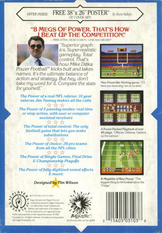 Mike Ditka Power Football 