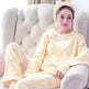 Women Coral Velvet Fleece Pajamas Fall Winter Loungewear Flannel  Sleepwear - EX-STOCK CANADA