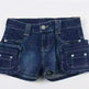 Street Washed Dark Blue Three-dimensional Pocket Splicing Low Waist Tight Hip Hot Girls Fried Street Hot Pants Super Short Jeans - EX-STOCK CANADA