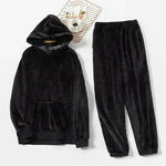 Men's Hooded Warm And Thickened Pajamas Suit