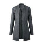 jacket blazer Women for Work white Fashion Formal female - EX-STOCK CANADA