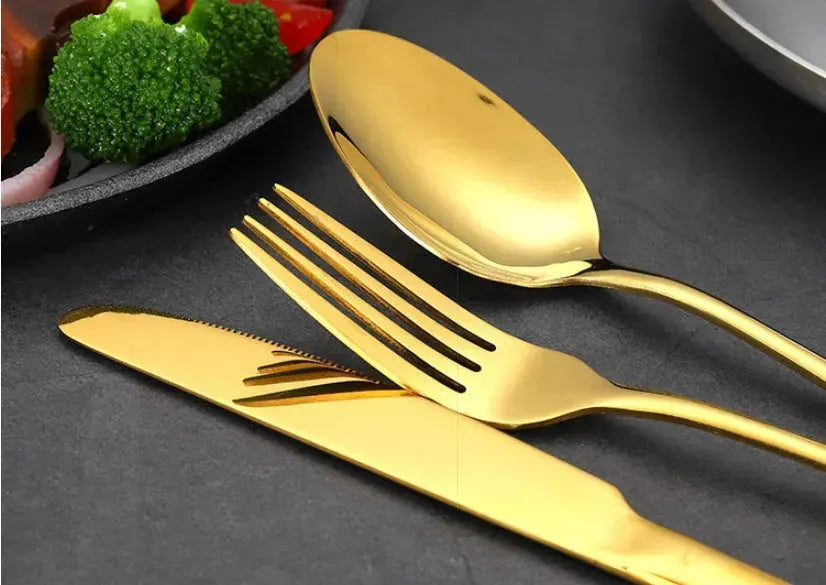 High-end tableware 24 piece set Cool Matching flatware - EX-STOCK CANADA