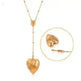18k Gold Detachable Love Necklace With Snake Carving Fashion Personality Clavicle Chain Necklace For Valentine's Day Loved Memorial Jewelry - EX-STOCK CANADA