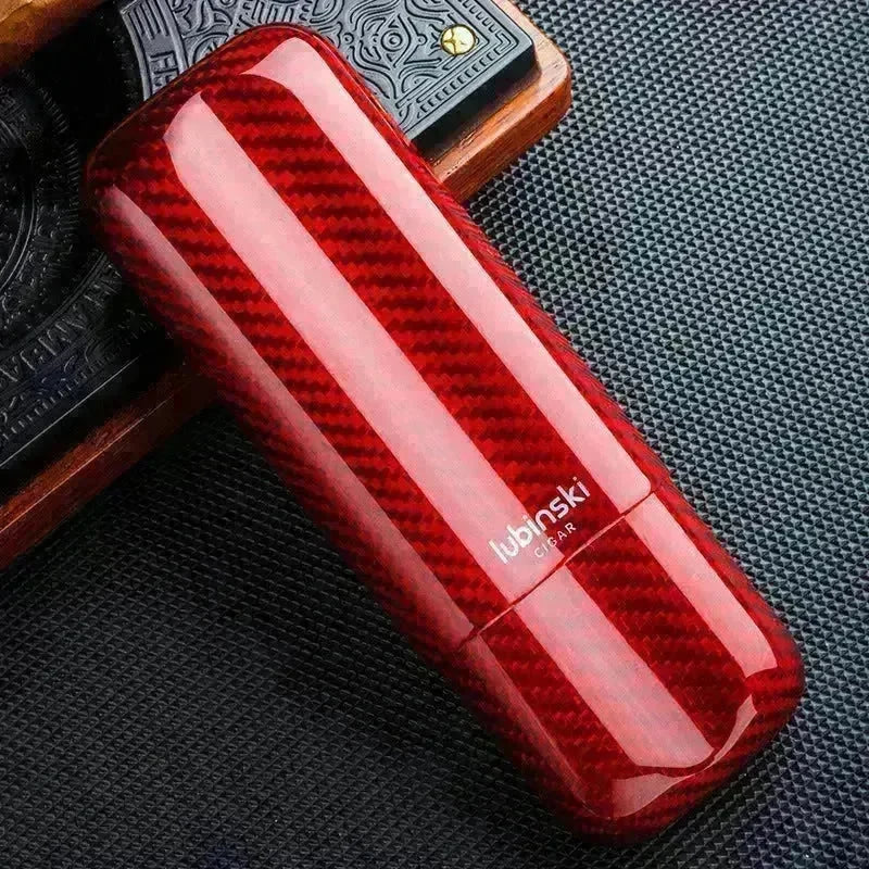 Portable Carbon fibre Travel Cigar case. - EX-STOCK CANADA